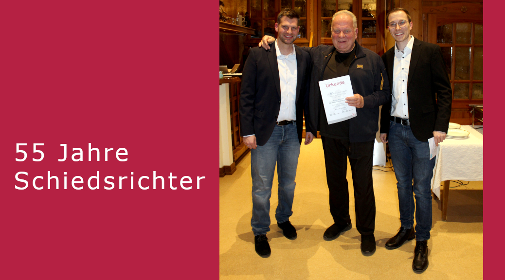 Hans Werner erhält Ehrung für 55-jährige Tätigkeit als Schiedsrichter