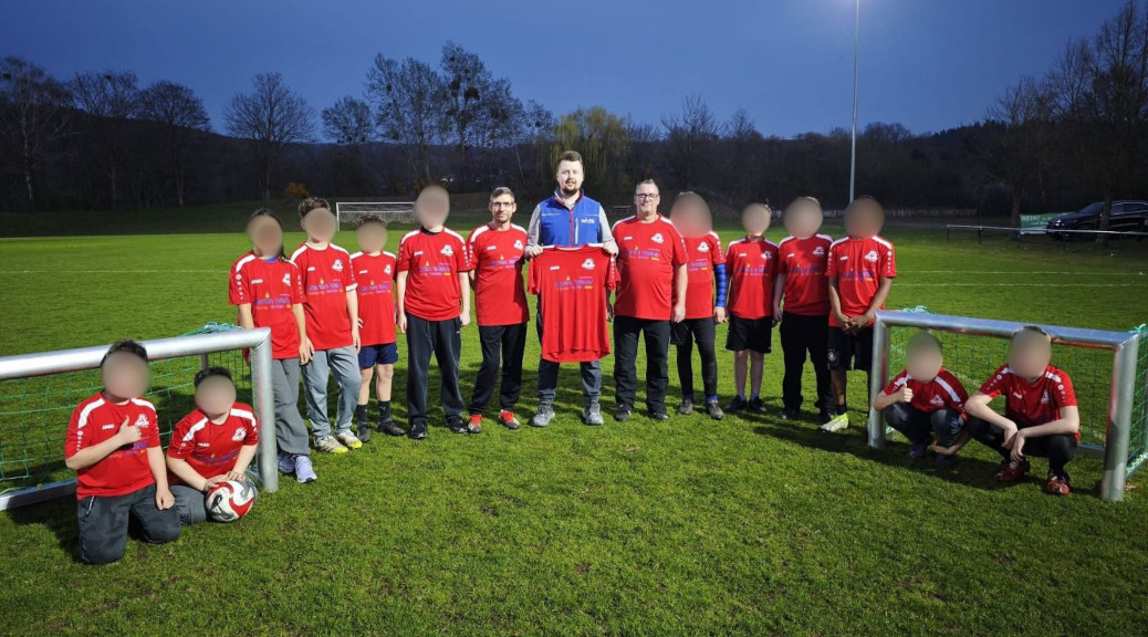 Unsere D-Junioren bekamen neue Outfits